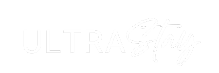ULTRAstay - logo białe
